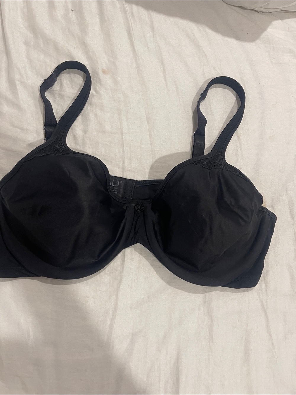 Bali Black Underwire Bra with Smooth Cups